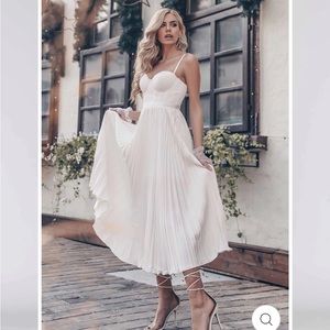 Brand New JAUS- Milan Dress- White- Size 8/Large